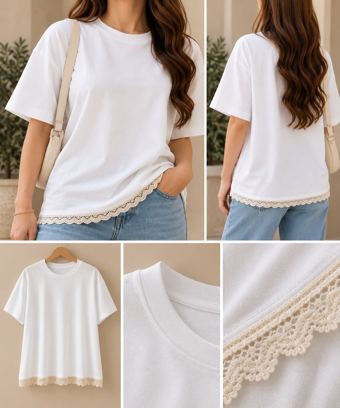 : White oversized T-shirt