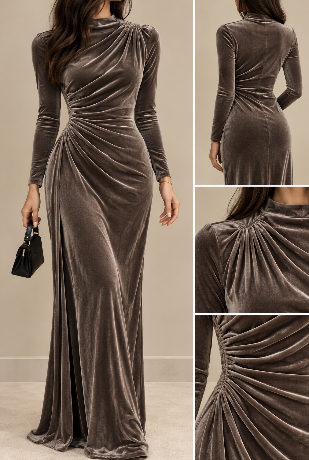 Velvet Evening Dress